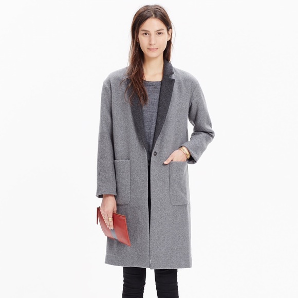 Madewell Jackets & Blazers - Madewell Monsieur Coat In Grey Wool